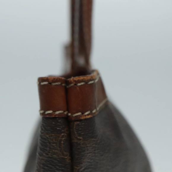 CELINE Macadam Canvas Hand Bag PVC Leather Brown Auth 92565 - Picture 6 of 16